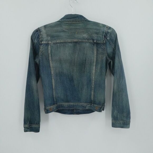 Madewell The Jean Jacket‎ Womens M Storm Cloud Wash Denim Classic 90s Y2K - Picture 8 of 13